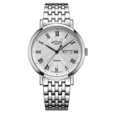 Rotary Windsor Stainless Steel Mens Watch GB05420/01 | H&H Jewellers