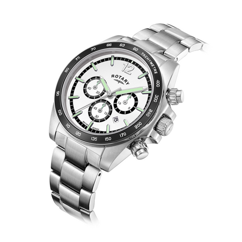 Rotary Henley Chronograph Stainless Steel Mens Watch GB05440/02
