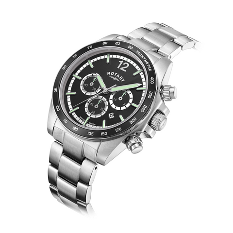 Rotary Henley Chronograph Stainless Steel Mens Watch GB05440/04
