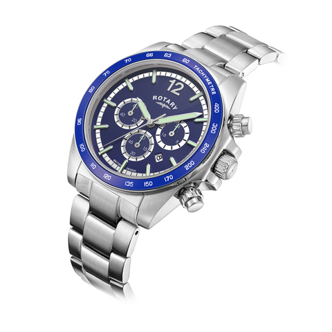Rotary Henley Chronograph Stainless Steel Mens Watch GB05440/05