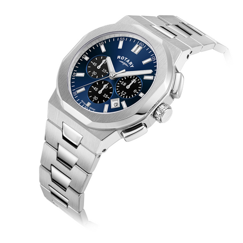Rotary Regent Chronograph Stainless Steel Mens Watch GB05450/05