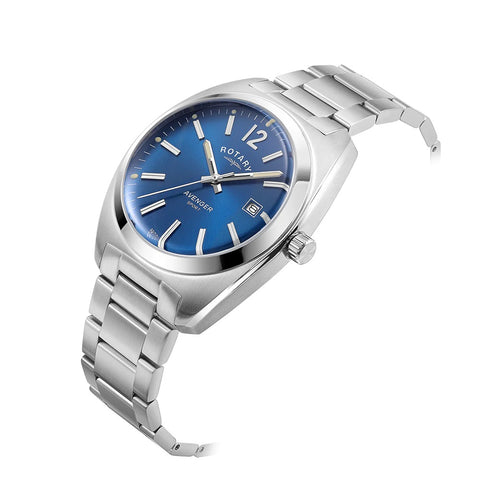Rotary Avenger Blue Dial Stainless Steel Mens Watch GB05480/05