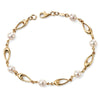 9ct Yellow Gold Freshwater Pearl Bracelet GB416W