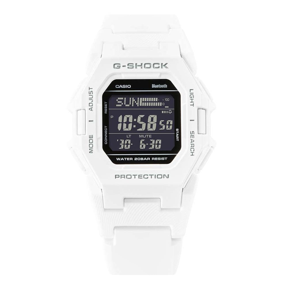 Casio G Shock Bluetooth Step Tracker White Digital Watch GD B500 7ER H H Hollins and Hollinshead