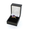 9ct Yellow Gold Amethyst and Diamond Dress Ring | H&H