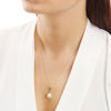 9ct Yellow Gold Freshwater Pearl and Diamond Pendant GP758W