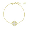 Four Leaf Clover Mother of Pearl Bracelet GVL001