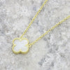Four Leaf Clover Mother of Pearl Necklace GVL004