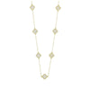 Four Leaf Clover Gold Plated Mother of Pearl Necklace GVL013
