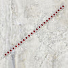 Ladies Sterling Silver Red Cubic Zirconia Bracelet GVL025