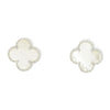 Four Leaf Clover Mother of Pearl Stud Earrings GVL033