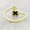 Four Leaf Clover Sterling Silver Ring Gold Tone Black Tone GVL062