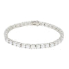 Ladies Sterling Silver White Cubic Zirconia Bracelet GVL073