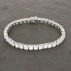 Ladies Sterling Silver White Cubic Zirconia Bracelet GVL073