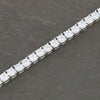 Ladies Sterling Silver White Cubic Zirconia Bracelet GVL074