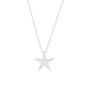 Sterling Silver Cubic Zirconia Star Necklace GVL078