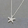 Sterling Silver Cubic Zirconia Star Necklace GVL078