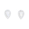 Cubic Zirconia Sterling Silver Stud Earrings GVL088