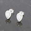 Cubic Zirconia Sterling Silver Stud Earrings GVL088