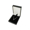 Sterling Silver Cubic Zirconia V Ladies Necklace