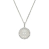Sterling Silver Cubic Zirconia Freshwater Pearl Ladies Pendant and Chain