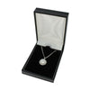 Sterling Silver Cubic Zirconia Freshwater Pearl Ladies Pendant and Chain