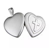 Sterling Silver Ladies Heart Locket Pendant and Chain