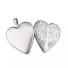 Sterling Silver Ladies Tree Of Life Heart Locket Pendant and Chain