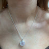 Sterling Silver Stars Round Locket and Chain
