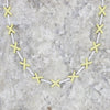 Sterling Silver and Gold Plated Cubic Zirconia Kiss Necklace