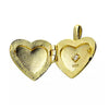 Gold Plated Sterling Silver Heart Shape Locket and Chain