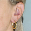 Sterling Silver Gold Plated Hoop Earrings (25mm)