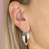 Sterling Silver Triple Twist Hoop Earrings H6419S-1