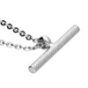 Sterling Silver Textured T-Bar Necklace