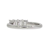 18ct White Gold 0.86ct Emerald Cut Diamond 4 Stone Ring