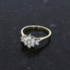 9ct Yellow Gold 0.52ct Brilliant Cut Diamond Cluster Ring