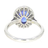 14ct White Gold 1.87cts Tanzanite and 0.35cts Diamond Cluster Ring