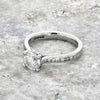 Palladium 0.90cts Solitaire Ring Brilliant Cut Diamond | H&H