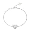 Guess LOVE Crystal Heart Bracelet UBB05461RH