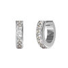 Guess Stainless Steel Crystal Set Huggie Earrings UBE03134JWRH