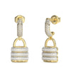 Guess Jewellery Guess My Secret Padlock Drop Earrings UBE05407YG