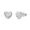 Guess LOVE Crystal Heart Stud Earrings UBE05466RH