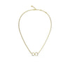 Guess Mon Amour Two Hearts Necklace JUBN04616JWYGT - Gold Tone