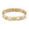 Guess Frontiers Gold Tone Stainless Steel Mens Bracelet JUMB01342JWYGT/U