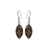 Smokey Quartz Sterling Silver Marquise Drop Earrings