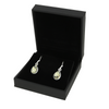 Dalmatian Jasper Sterling Silver Pear Shape Drop Earrings