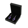 Amethyst Sterling Silver Marquise Drop Earrings