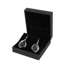 Blue Goldstone Sterling Silver Oval Drop EarringsBlue Goldstone Sterling Silver Oval Drop Earrings