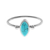 Turquoise Marquise Sterling Silver Ring