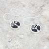 Blue Goldstone Round Tree of Life Drop Earrings